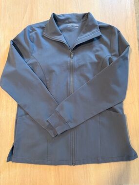 Mandala Blue Scrub Jacket in Size Small
